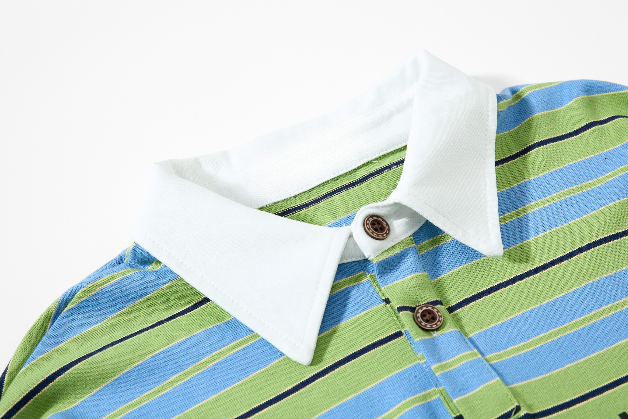 STARRVAINT Striped Graphic Layered Polo