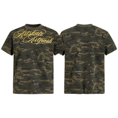 STARRVAINT Camo Script Graphic T-Shirt