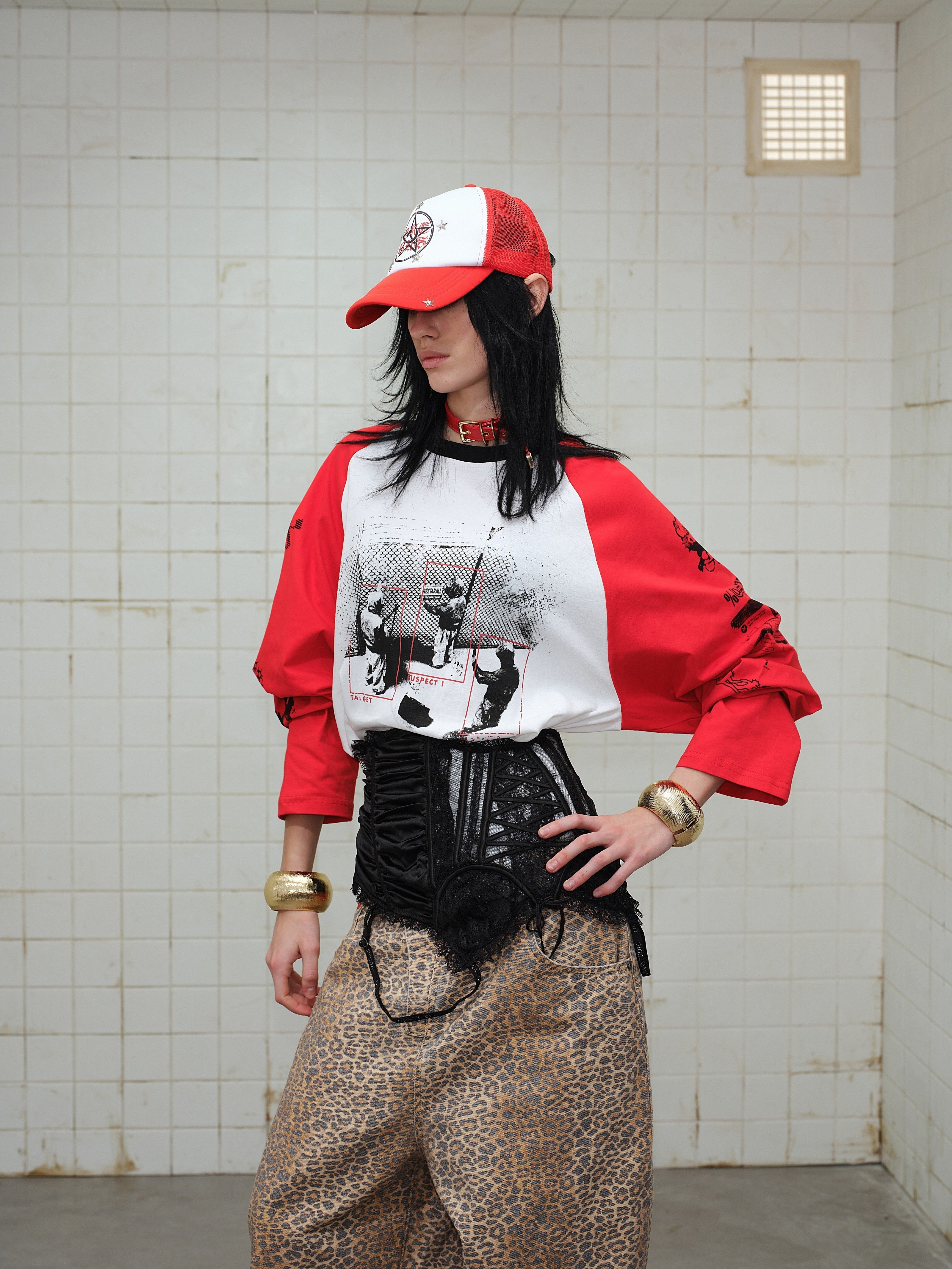 STARRVAINT Graphic Raglan Long-Sleeve T-Shirt
