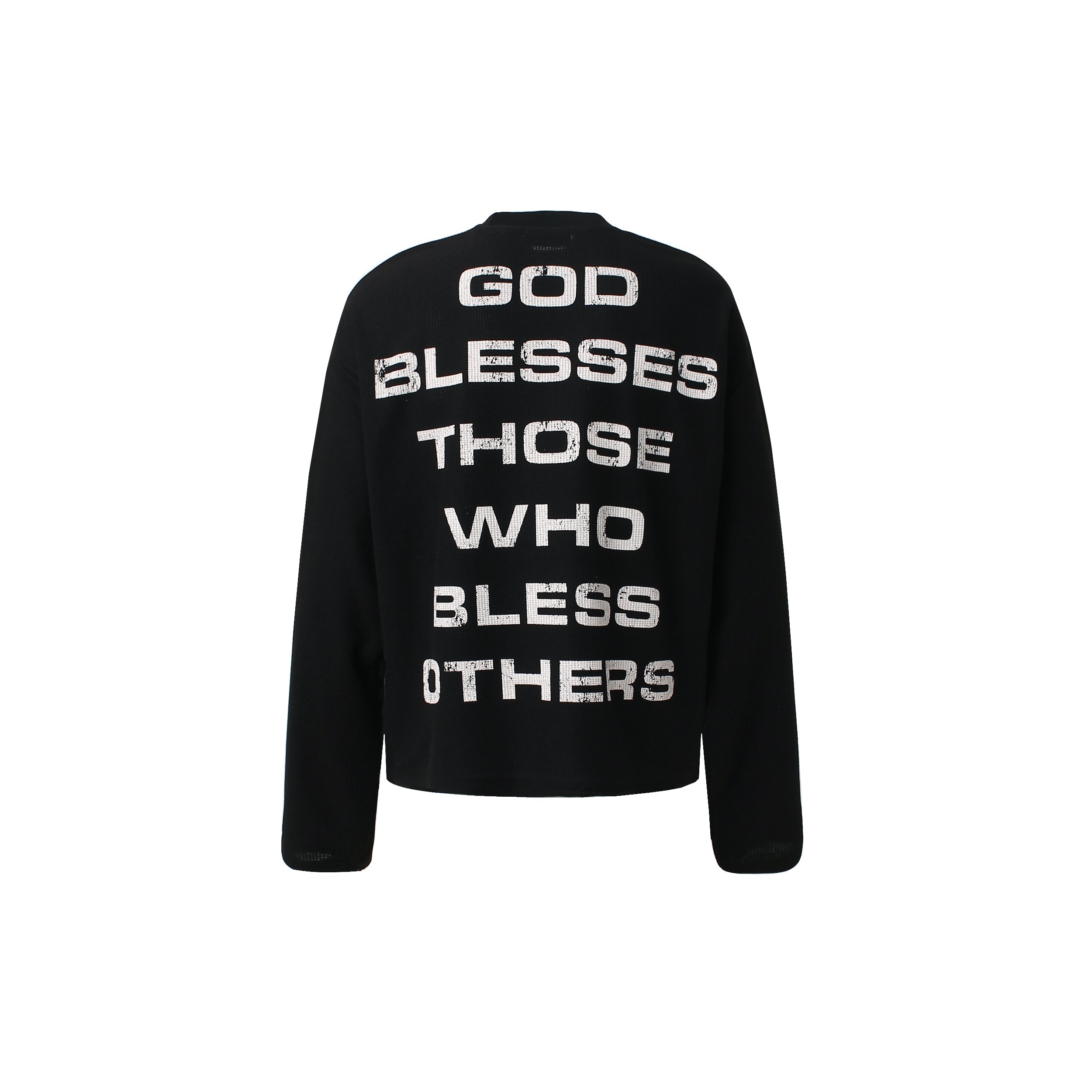 STARRVAINT Cross Graphic Waffle Long Sleeve