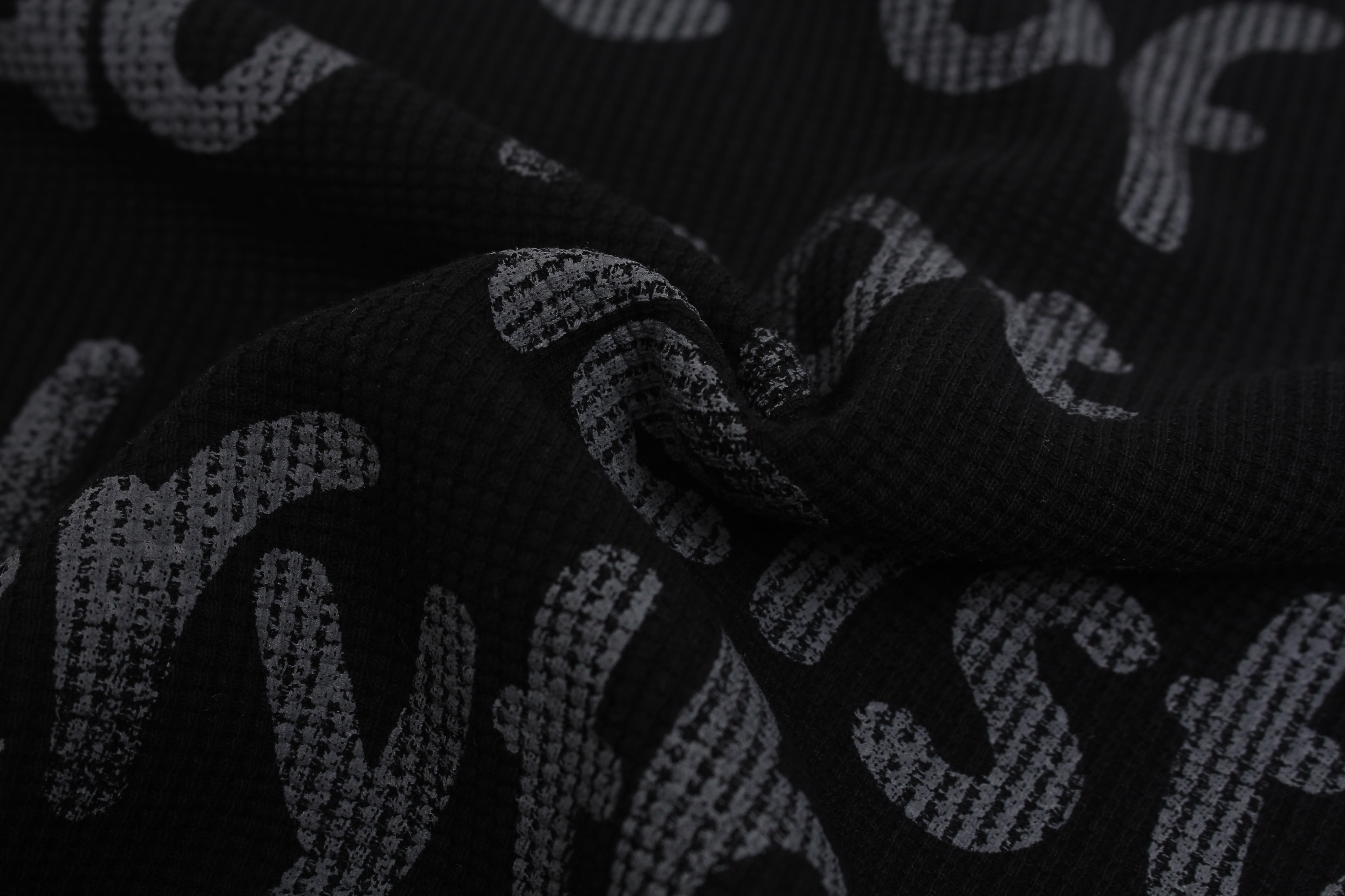 STARRVAINT Graphic Waffle Long Sleeve