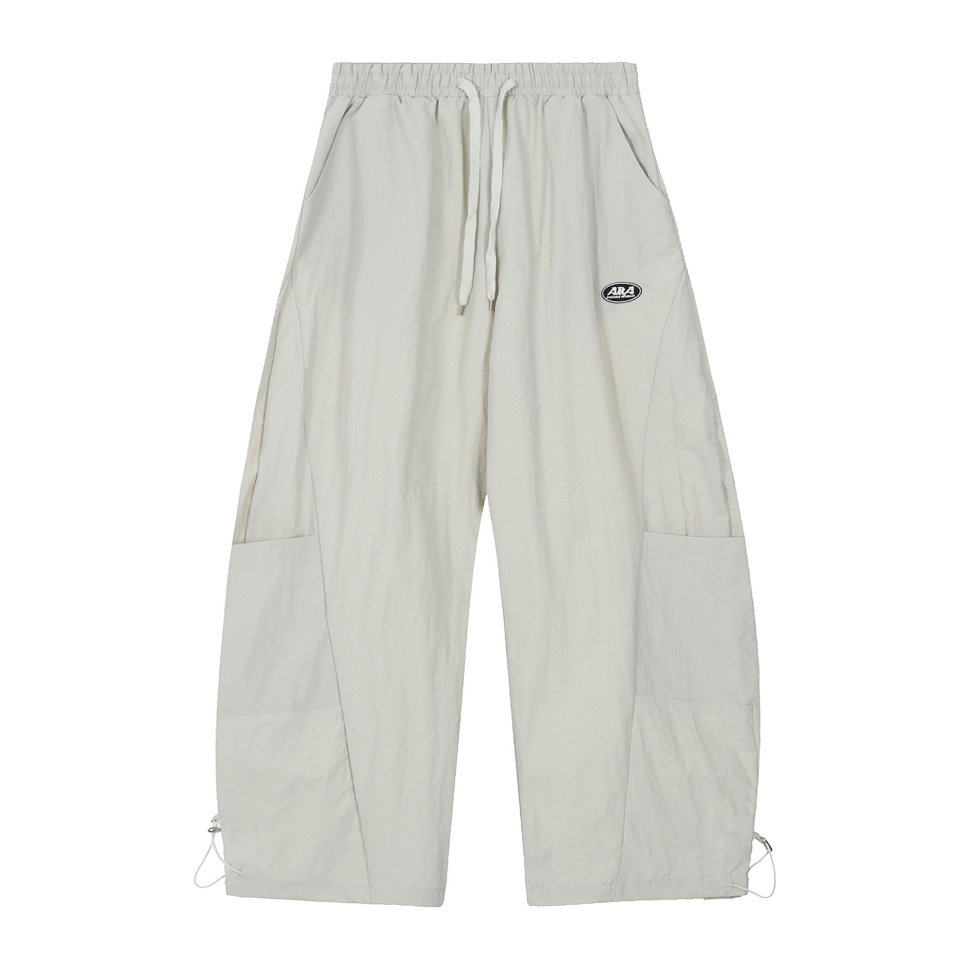 STARRVAINT Nylon Patch Wide-Leg Cargo Pants