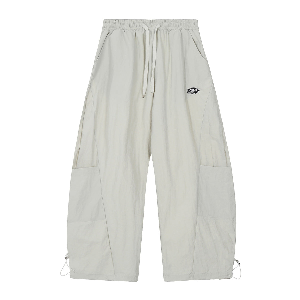 STARRVAINT Nylon Patch Wide-Leg Cargo Pants