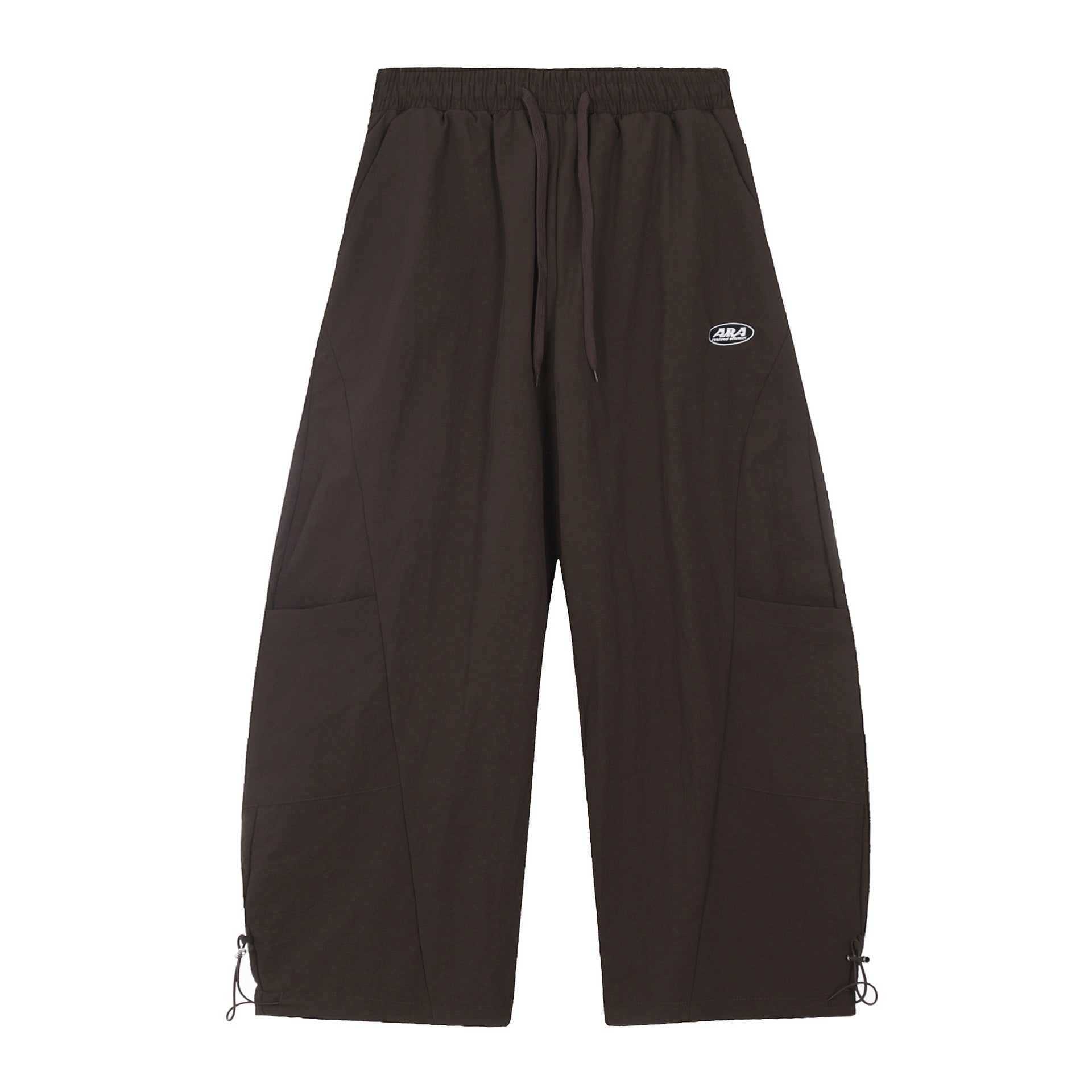 STARRVAINT Nylon Patch Wide-Leg Cargo Pants