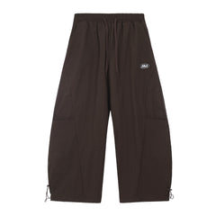 STARRVAINT Nylon Patch Wide-Leg Cargo Pants