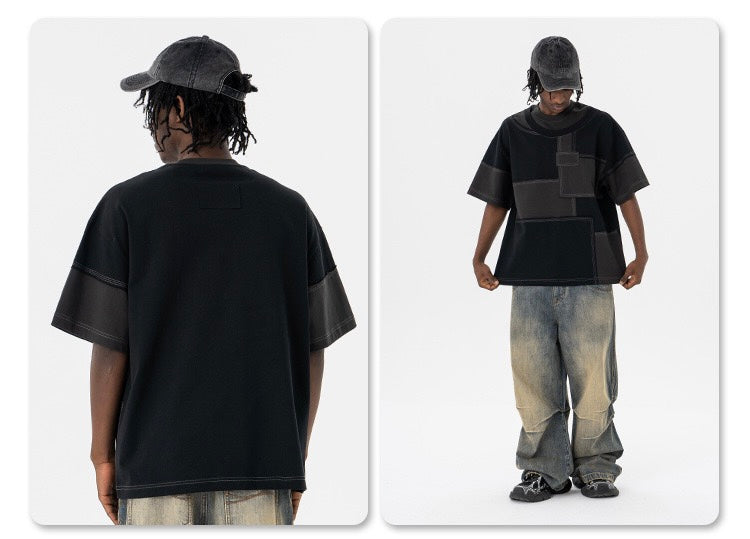 STARRVAINT Patchwork Panel Tee