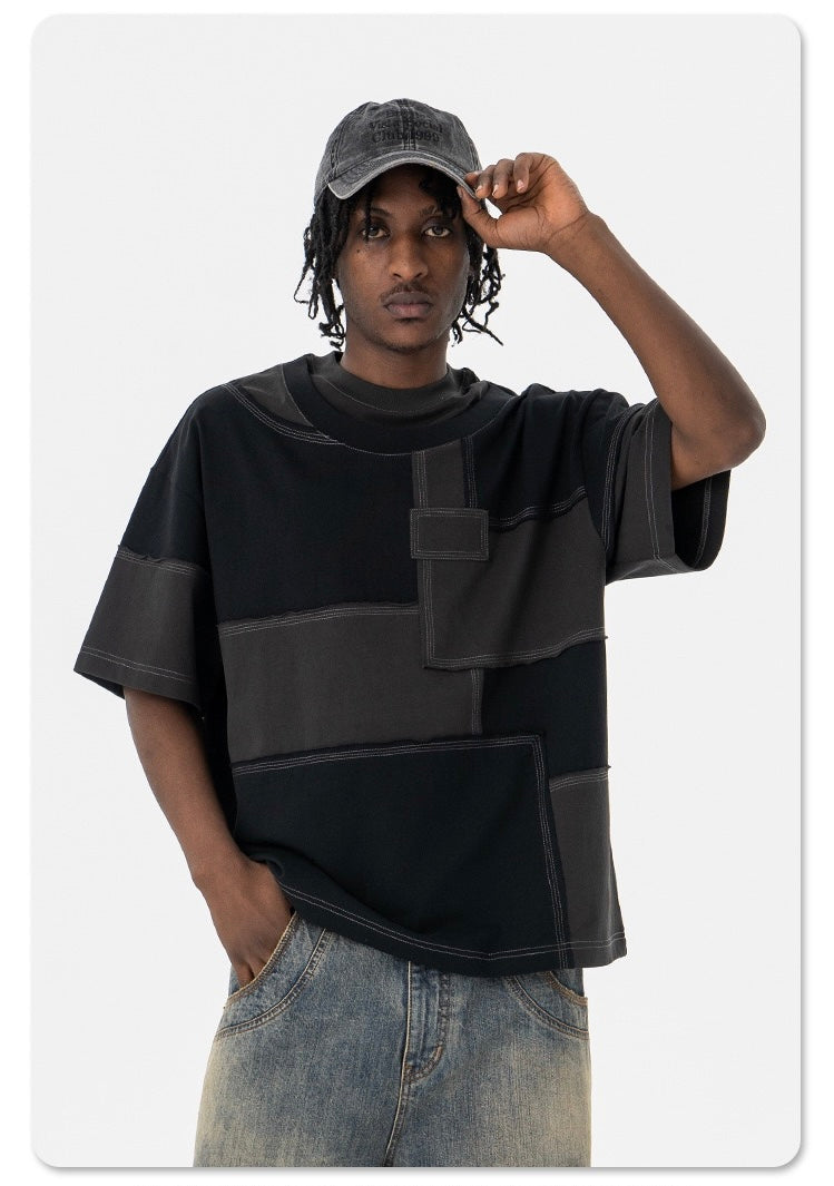 STARRVAINT Patchwork Panel Tee