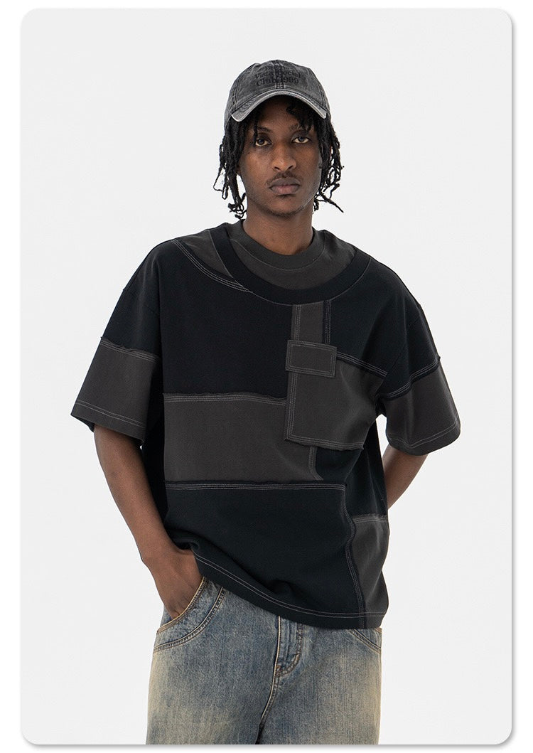 STARRVAINT Patchwork Panel Tee