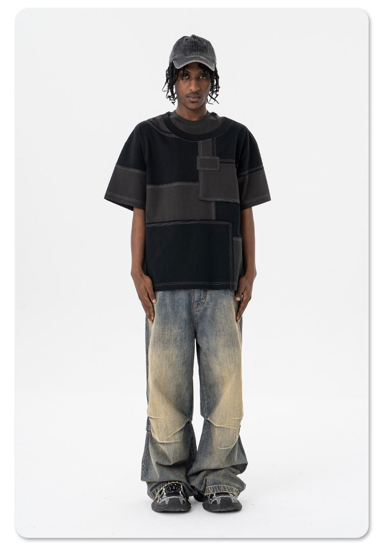 STARRVAINT Patchwork Panel Tee