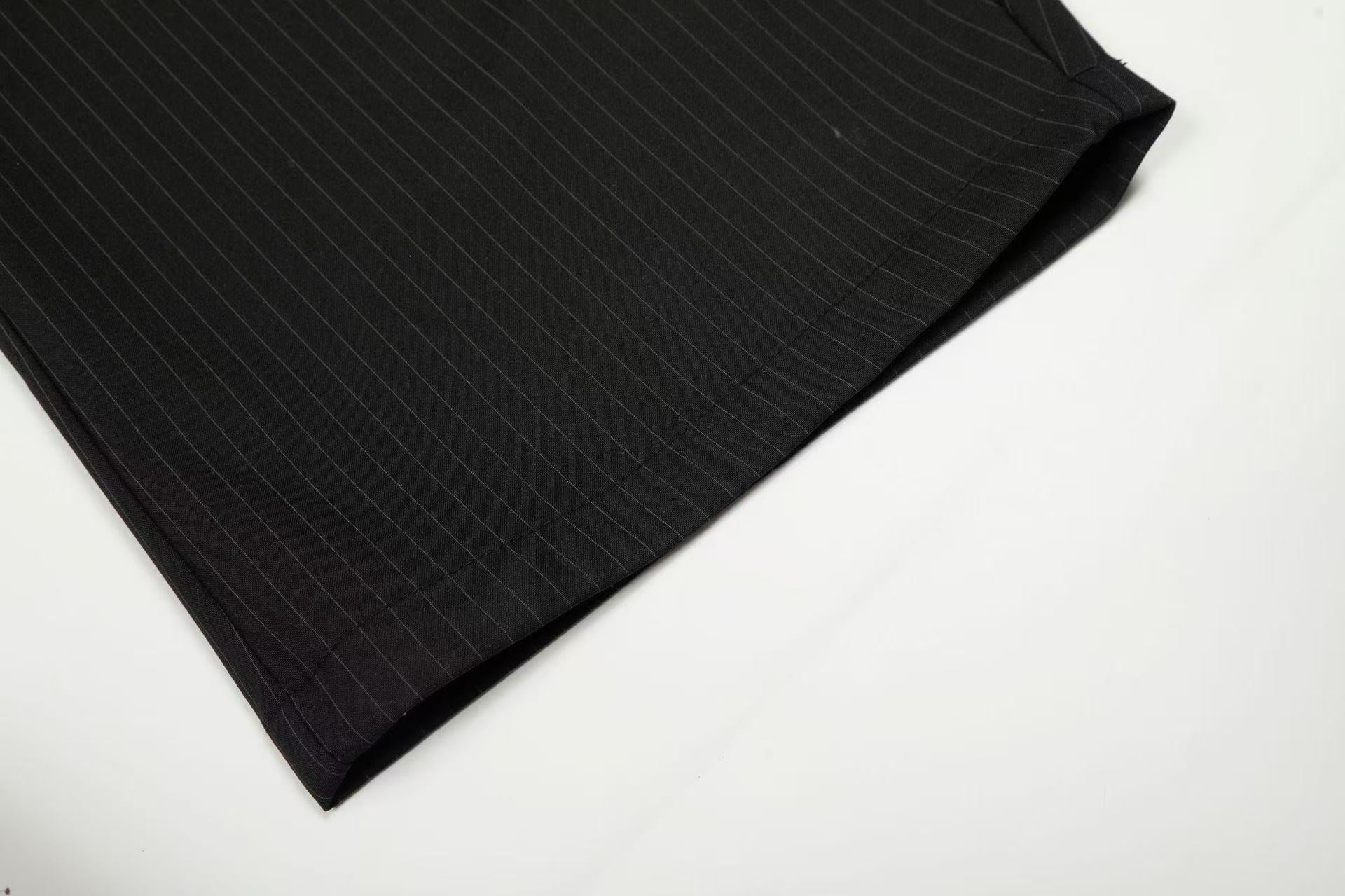 STARRVAINT Pinstripe Wide-Leg Suit Pants