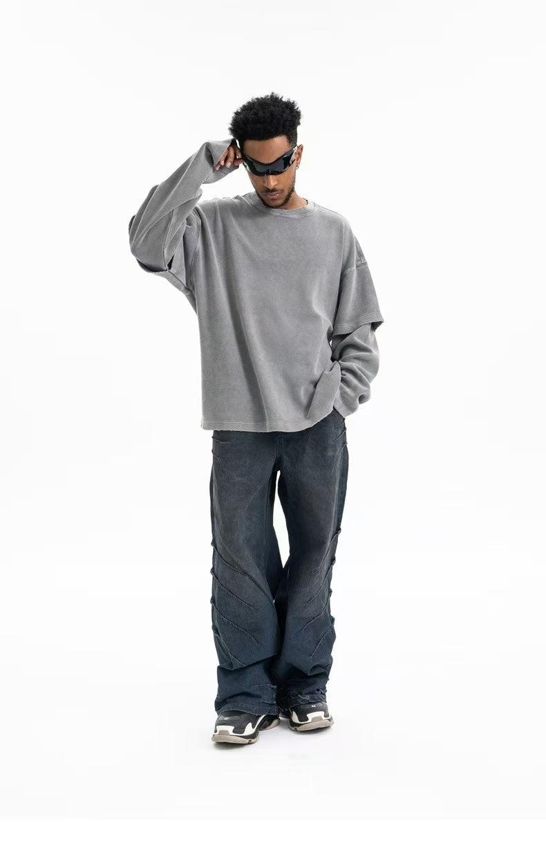STARRVAINT Retro Corduroy Crewneck