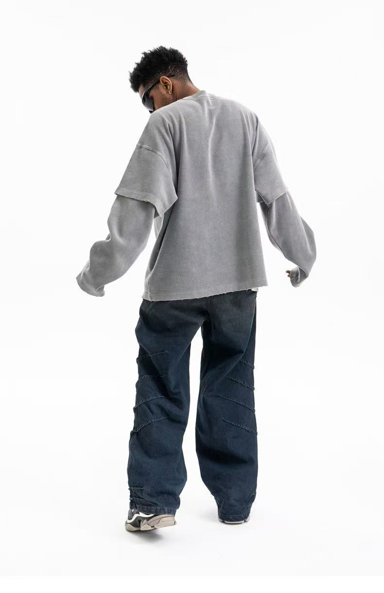 STARRVAINT Retro Corduroy Crewneck