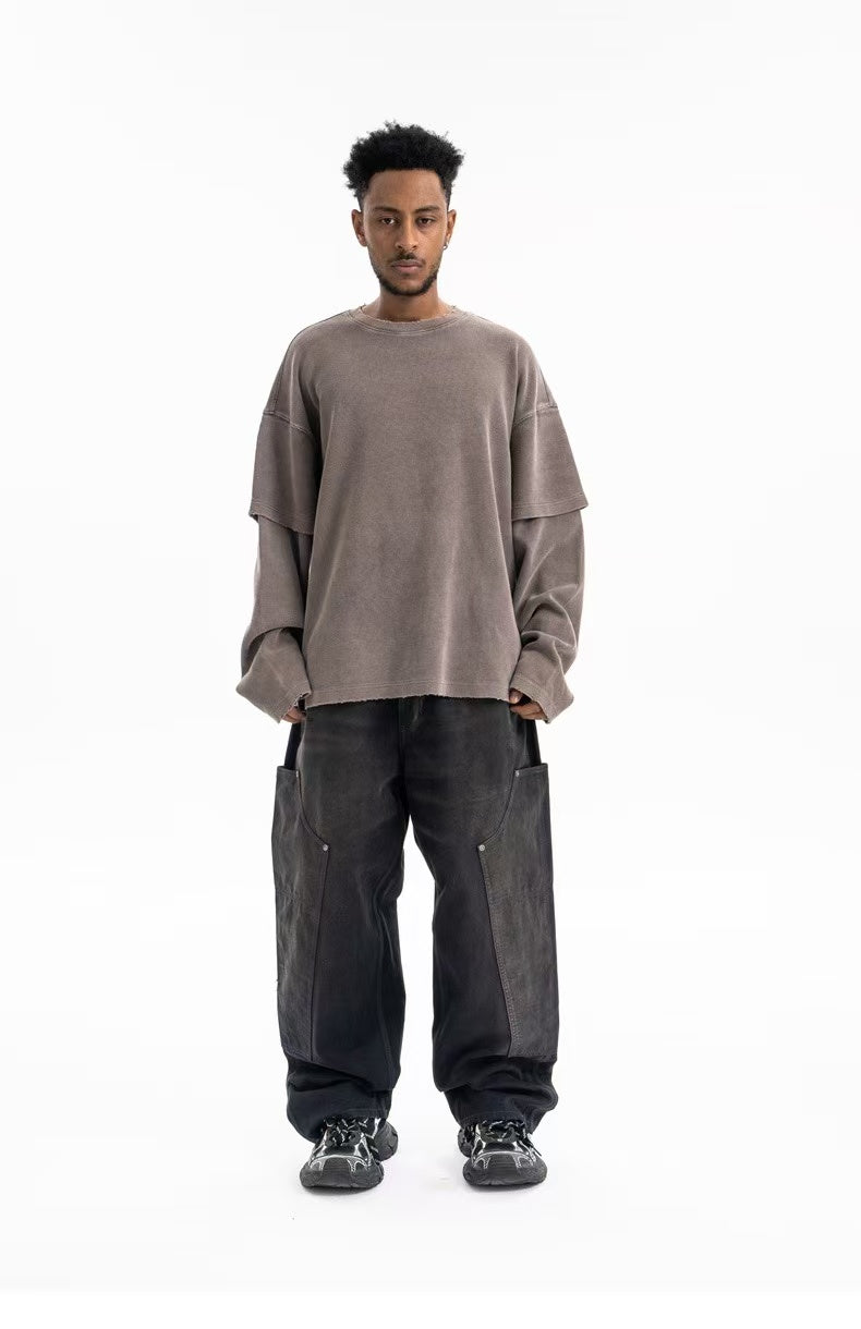 STARRVAINT Retro Corduroy Crewneck