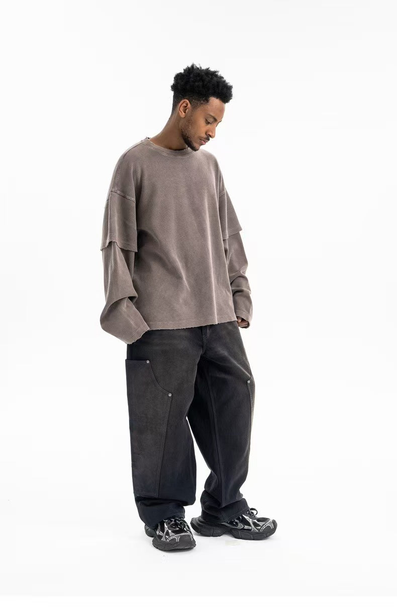 STARRVAINT Retro Corduroy Crewneck