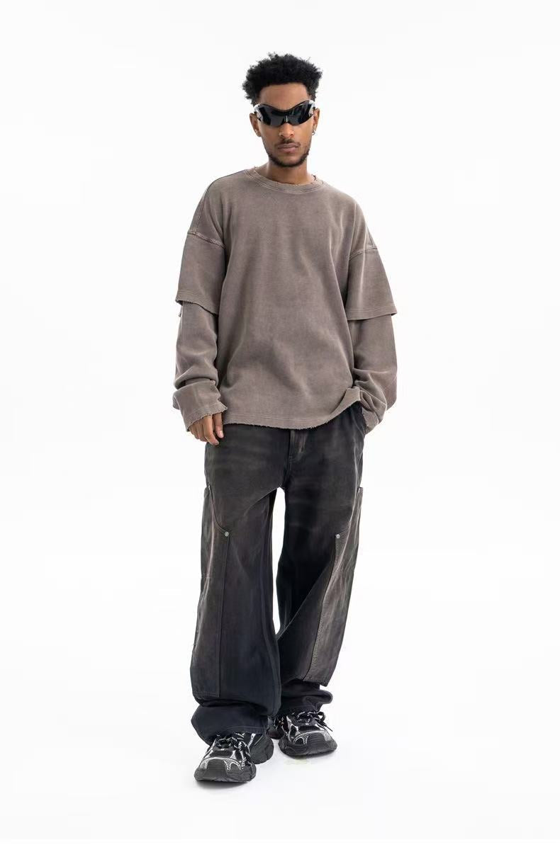 STARRVAINT Retro Corduroy Crewneck