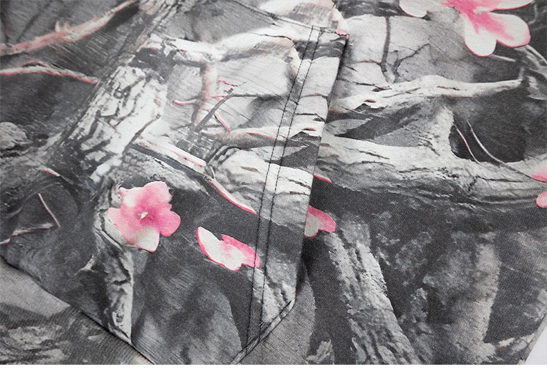 STARRVAINT Sakura Camo Graphic Hoodie