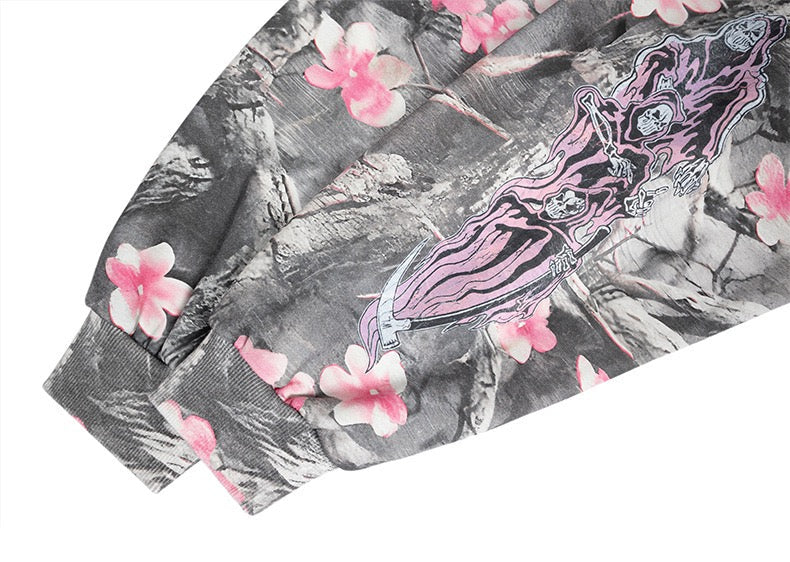 STARRVAINT Sakura Camo Graphic Hoodie