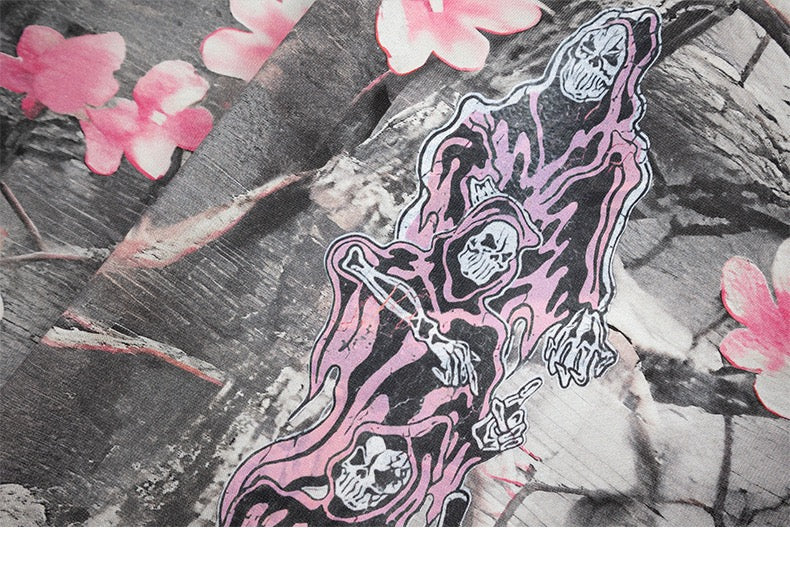 STARRVAINT Sakura Camo Graphic Hoodie