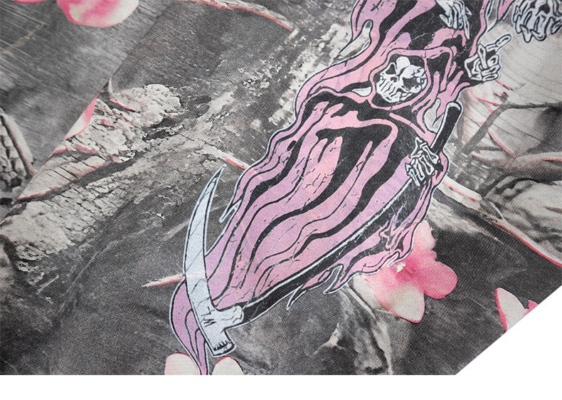 STARRVAINT Sakura Camo Graphic Hoodie