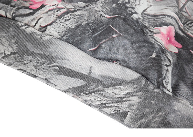 STARRVAINT Sakura Camo Graphic Hoodie