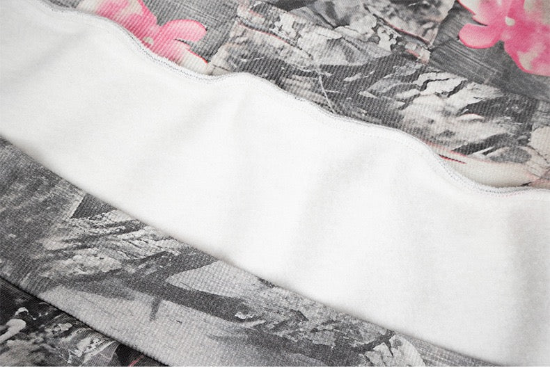 STARRVAINT Sakura Camo Graphic Hoodie