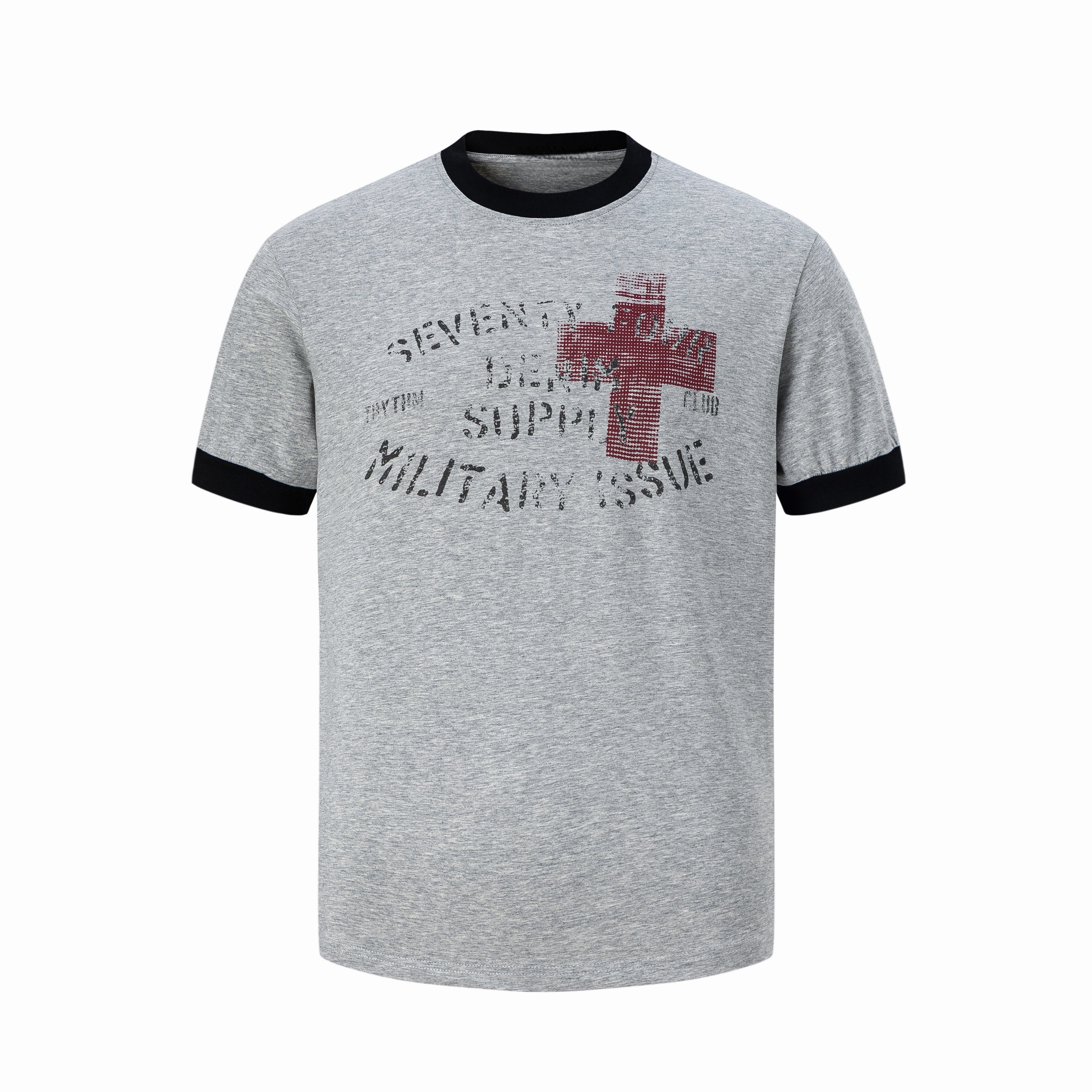 STARRVAINT Cross Graphic Ringer T-Shirt