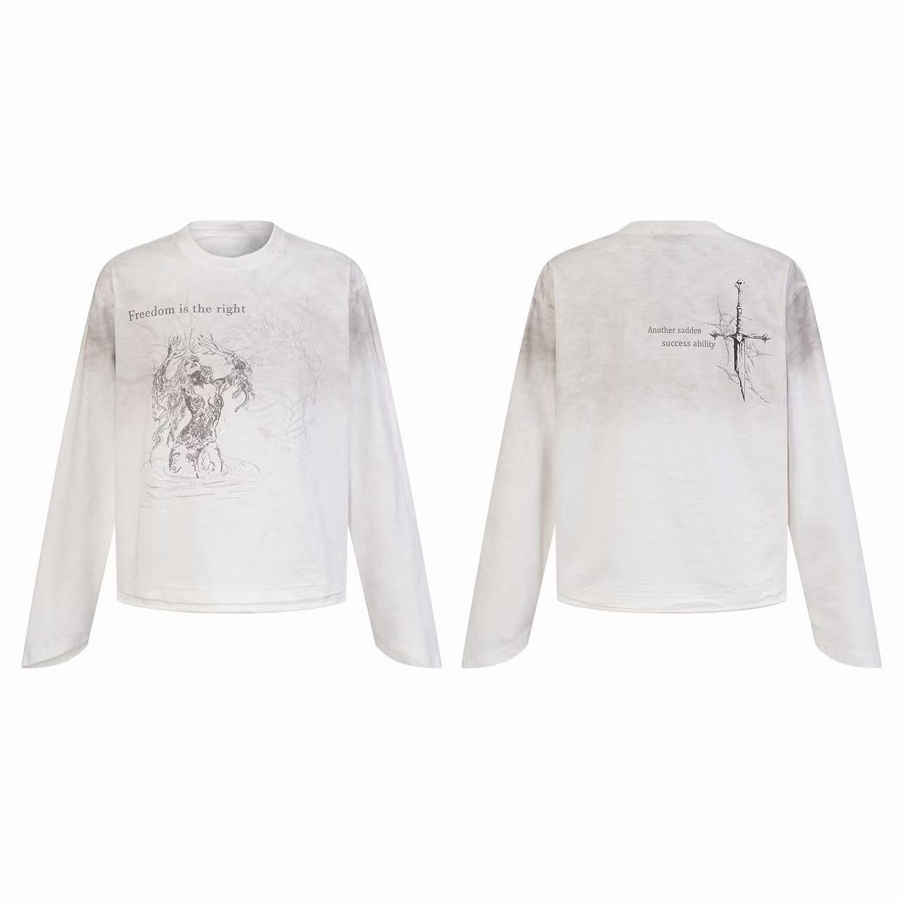 STARRVAINT “Freedom Sketch Long Sleeve Tee”