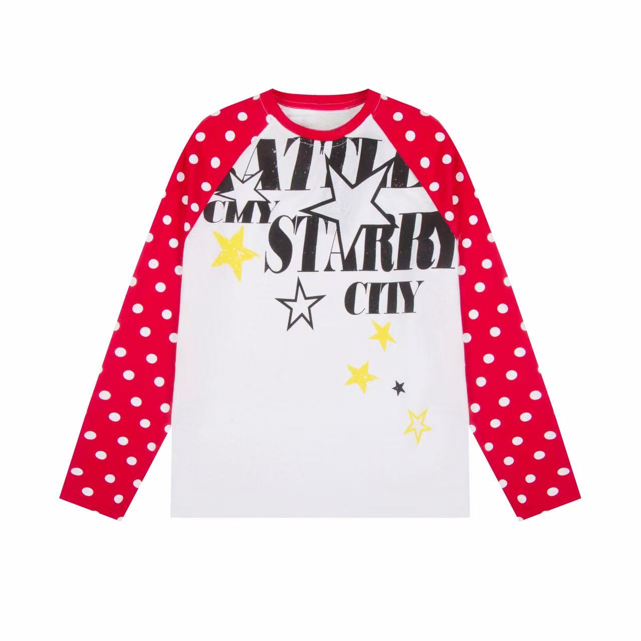 STARRVAINT “Starry City Contrast Raglan Tee”