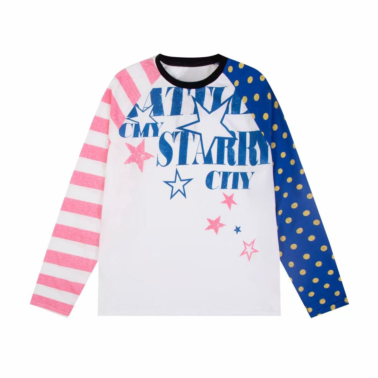 STARRVAINT “Starry City Contrast Raglan Tee”