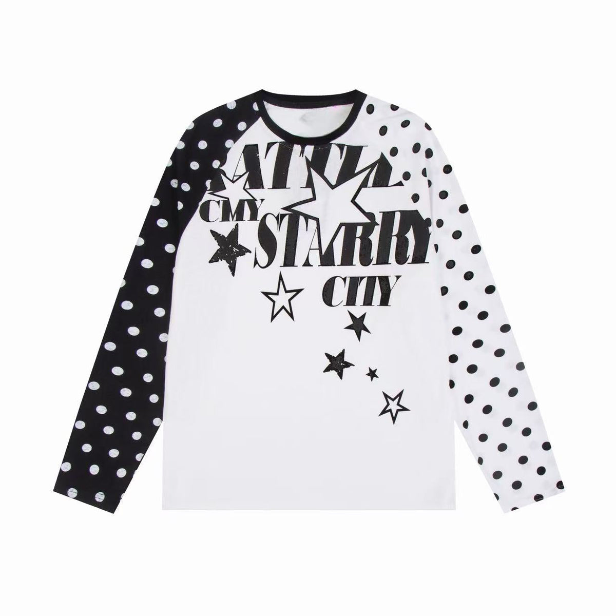 STARRVAINT “Starry City Contrast Raglan Tee”