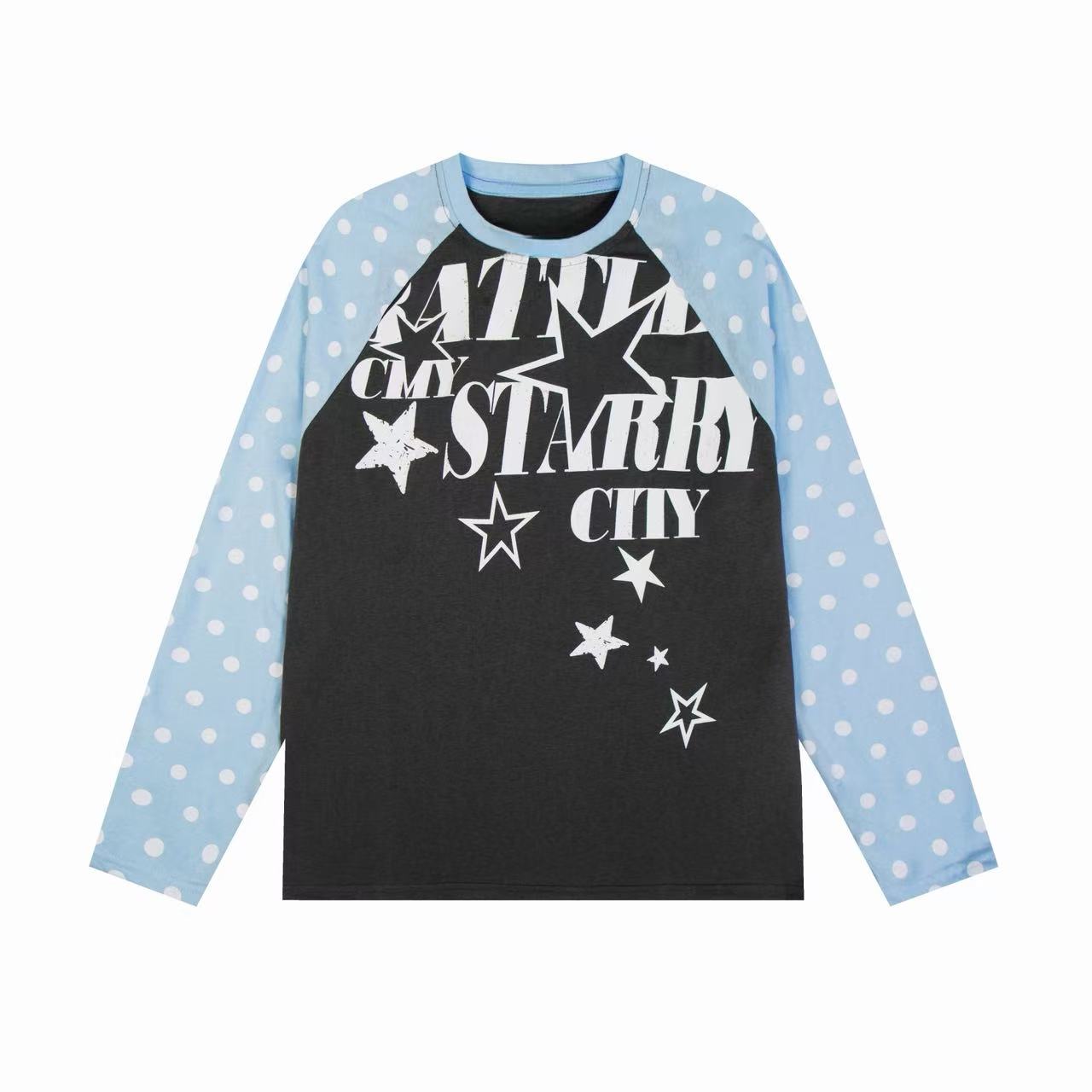 STARRVAINT “Starry City Contrast Raglan Tee”
