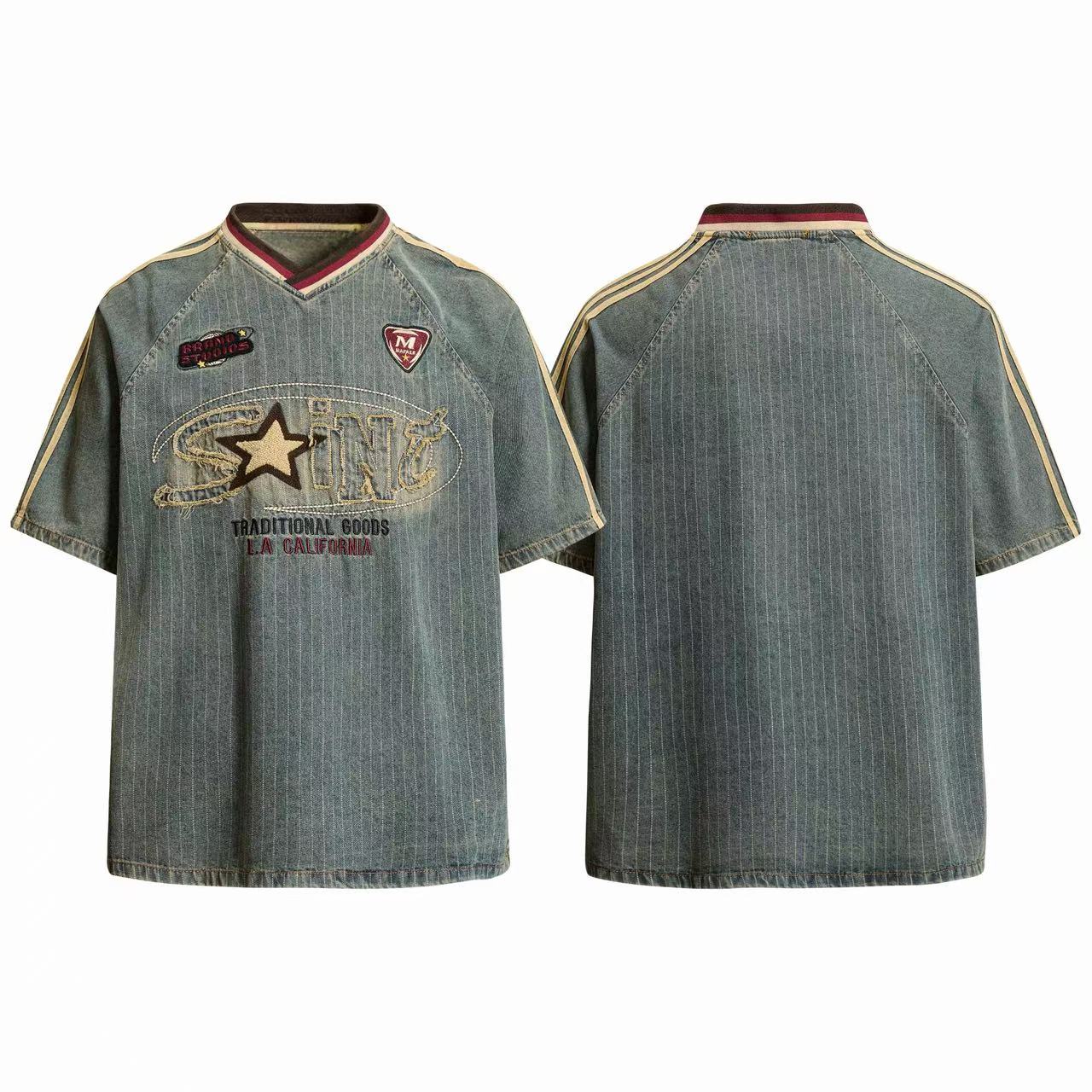 STARRVAINT “Vintage Pinstripe Sport Tee”