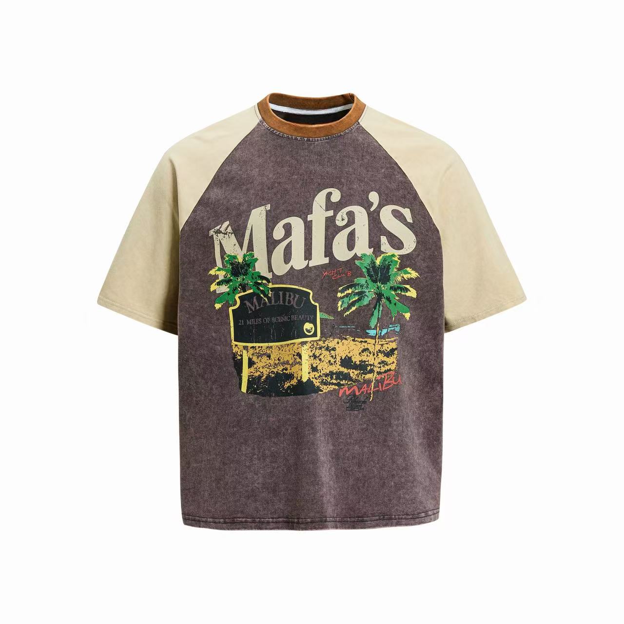 STARRVAINT Malibu Washed Raglan Tee