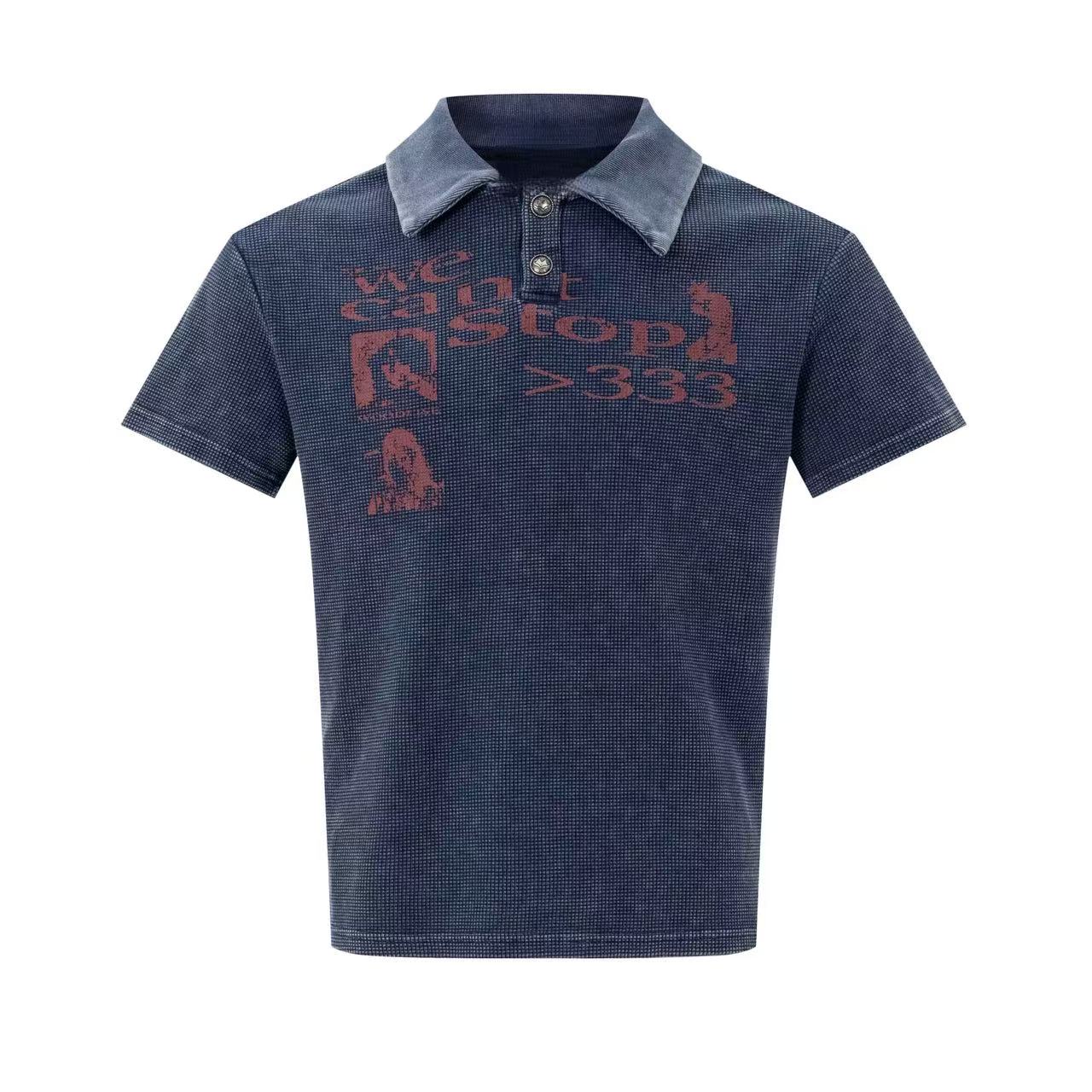 STARRVAINT Vintage Washed Polo Tee
