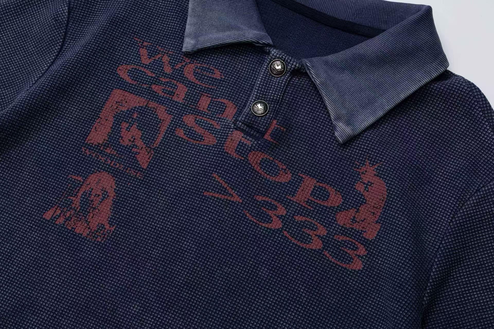 STARRVAINT Vintage Washed Polo Tee