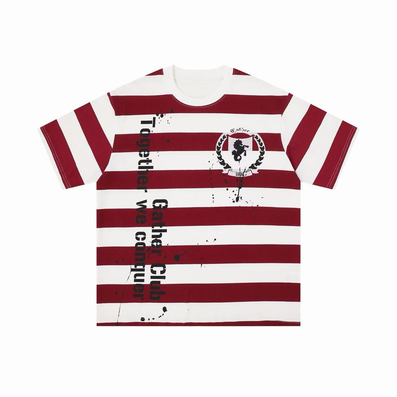 STARRVAINT Striped Graphic Tee