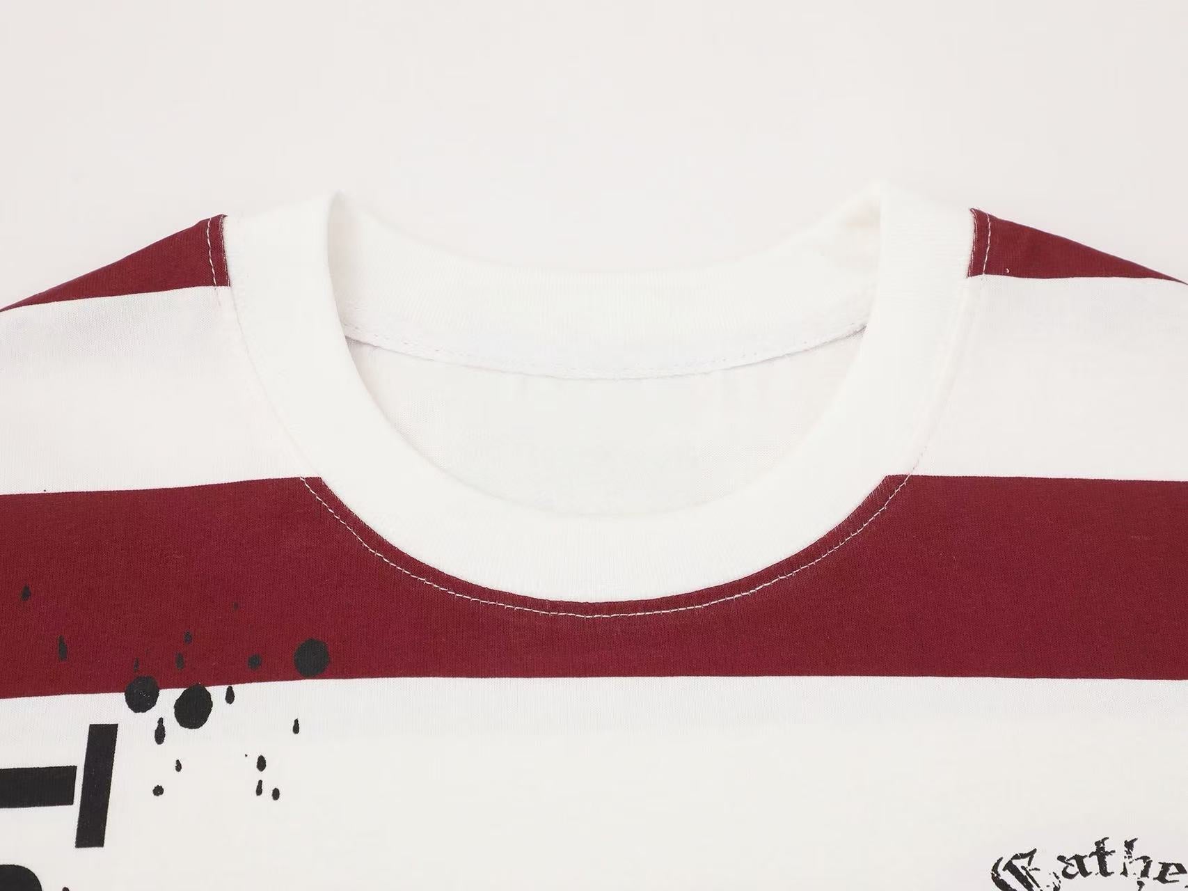 STARRVAINT Striped Graphic Tee