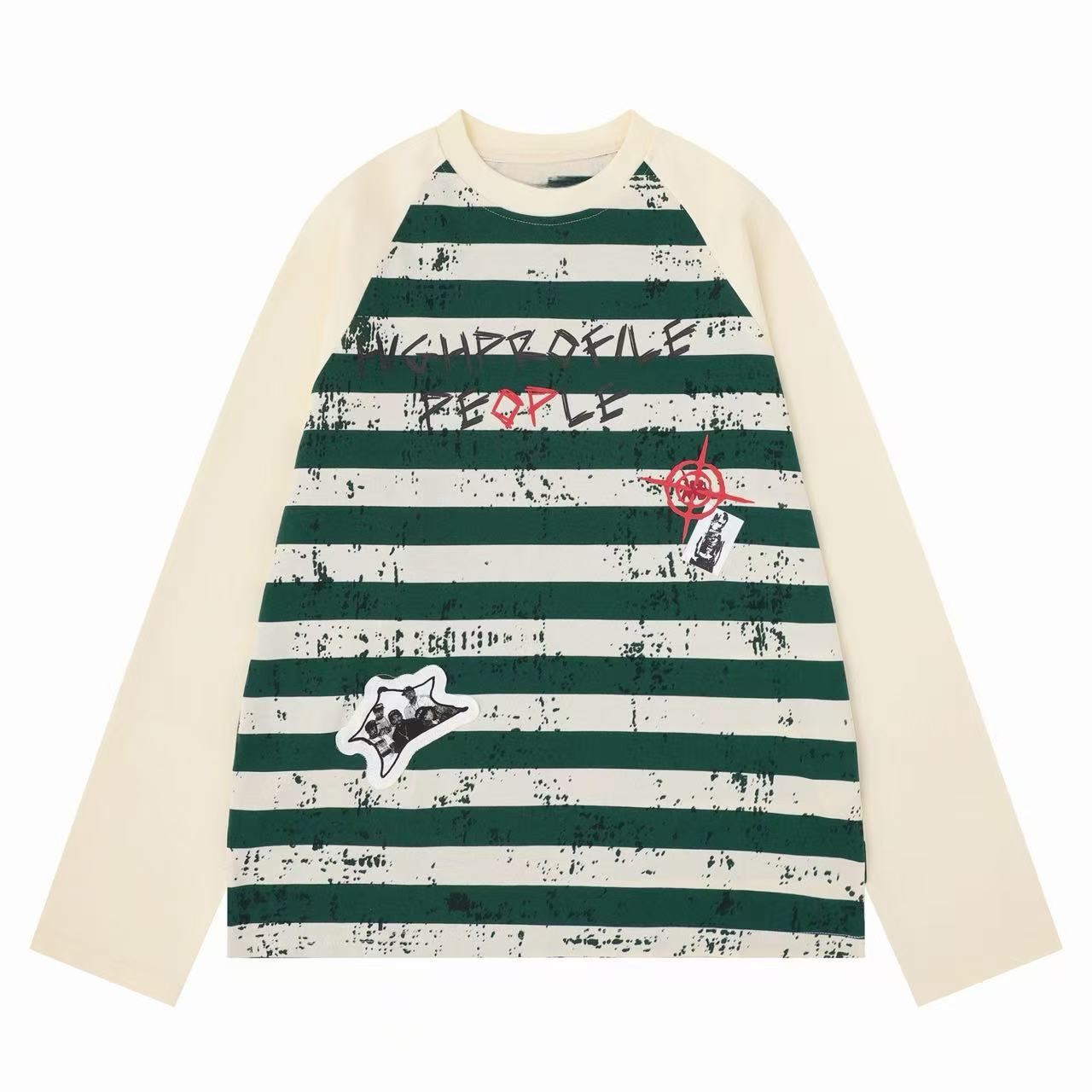 STARRVAINT High Profile Striped Long Sleeve Tee