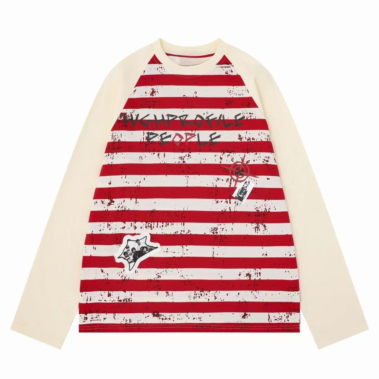 STARRVAINT High Profile Striped Long Sleeve Tee