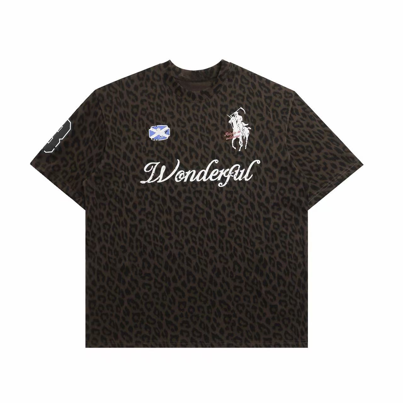 STARRVAINT Leopard Graphic T-Shirt