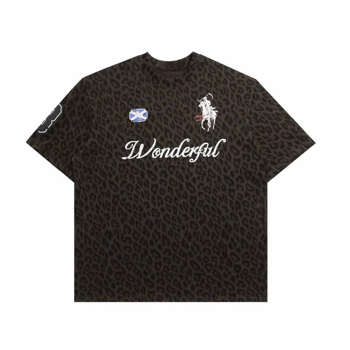 STARRVAINT Leopard Graphic T-Shirt