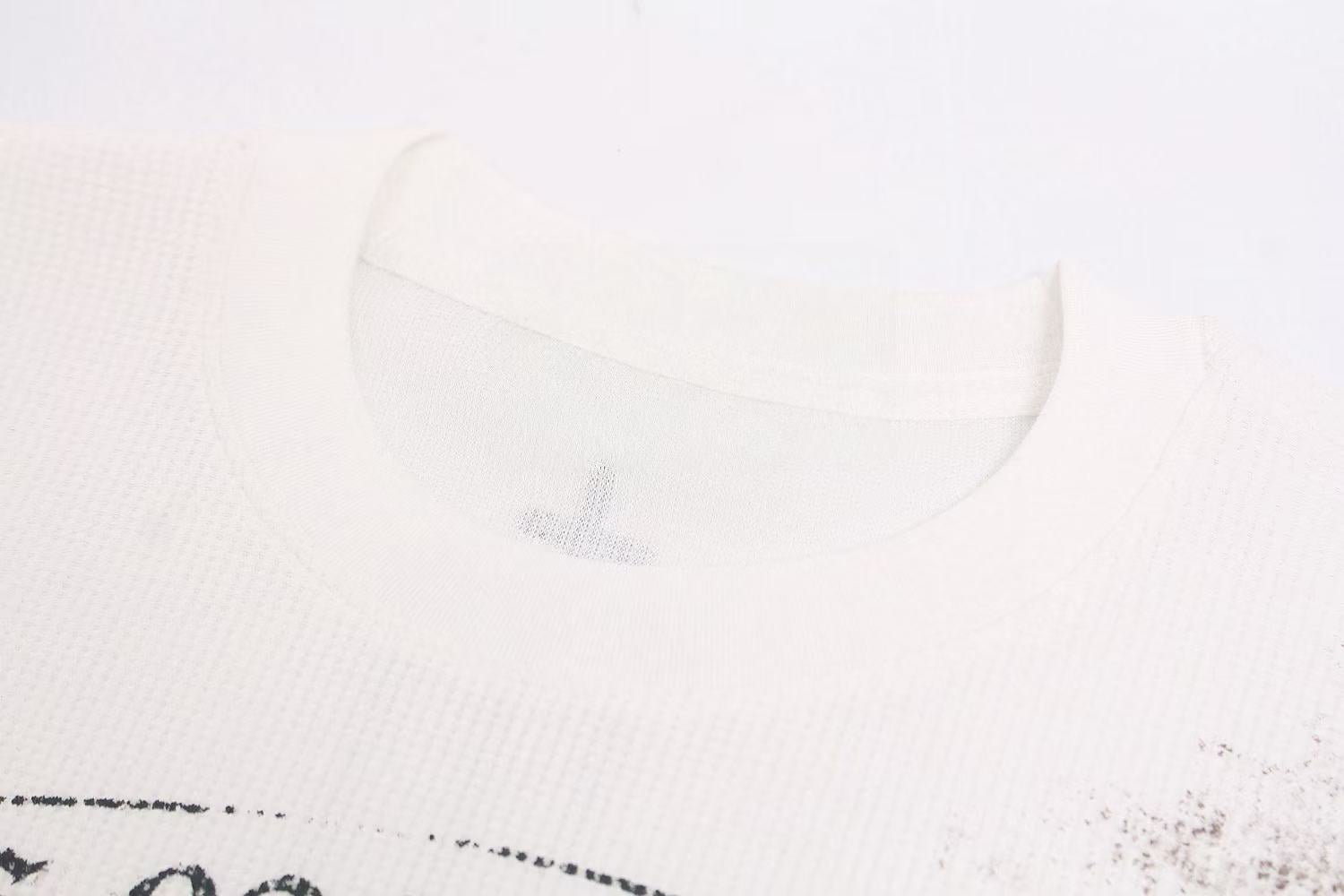 STARRVAINT Vintage Angel Waffle Long Sleeve