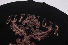 STARRVAINT Gothic Cross Waffle Long Sleeve