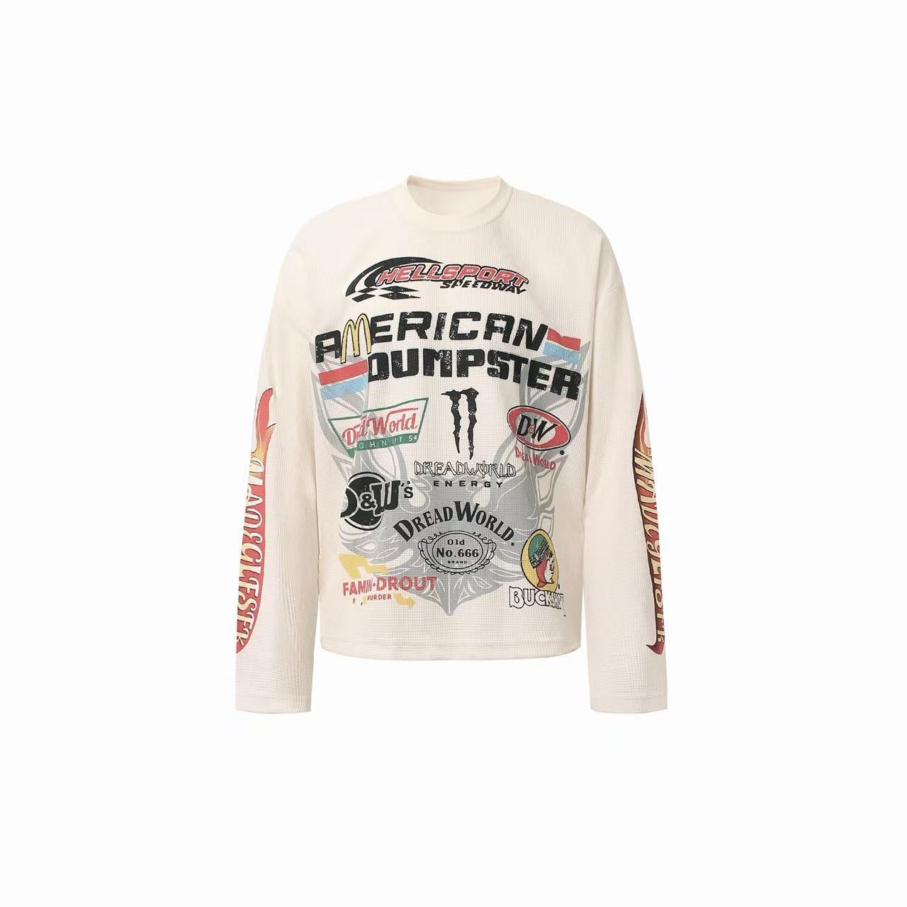 STARRVAINT Racing Graphic Waffle Long Sleeve