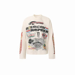 STARRVAINT Racing Graphic Waffle Long Sleeve