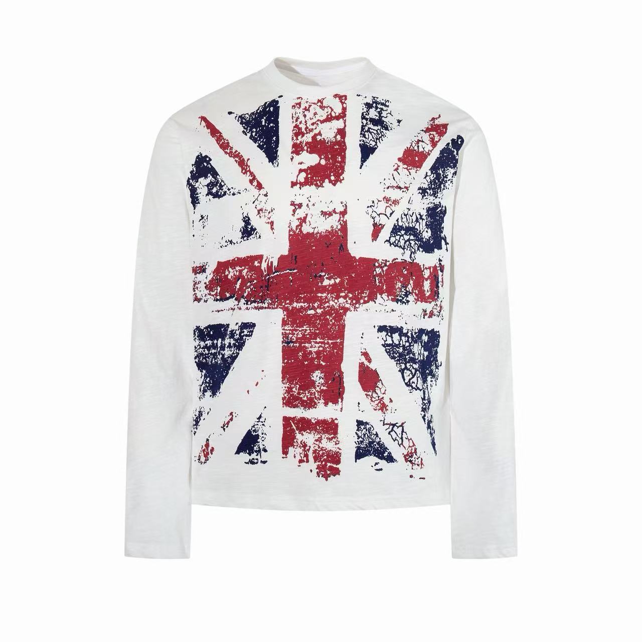 STARRVAINT Vintage Union Jack Graphic Long Sleeve