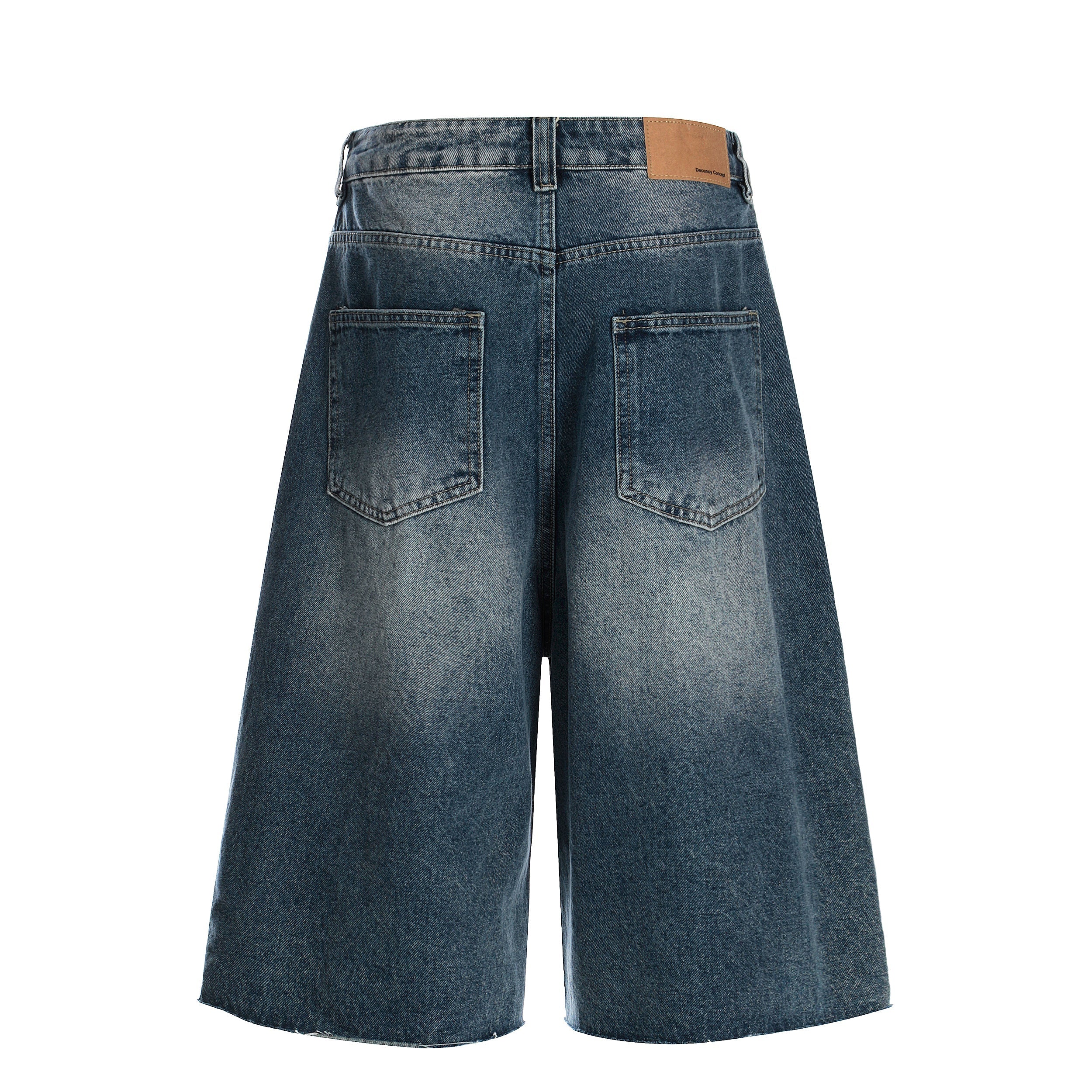 STARRVAINT Studded Denim Shorts