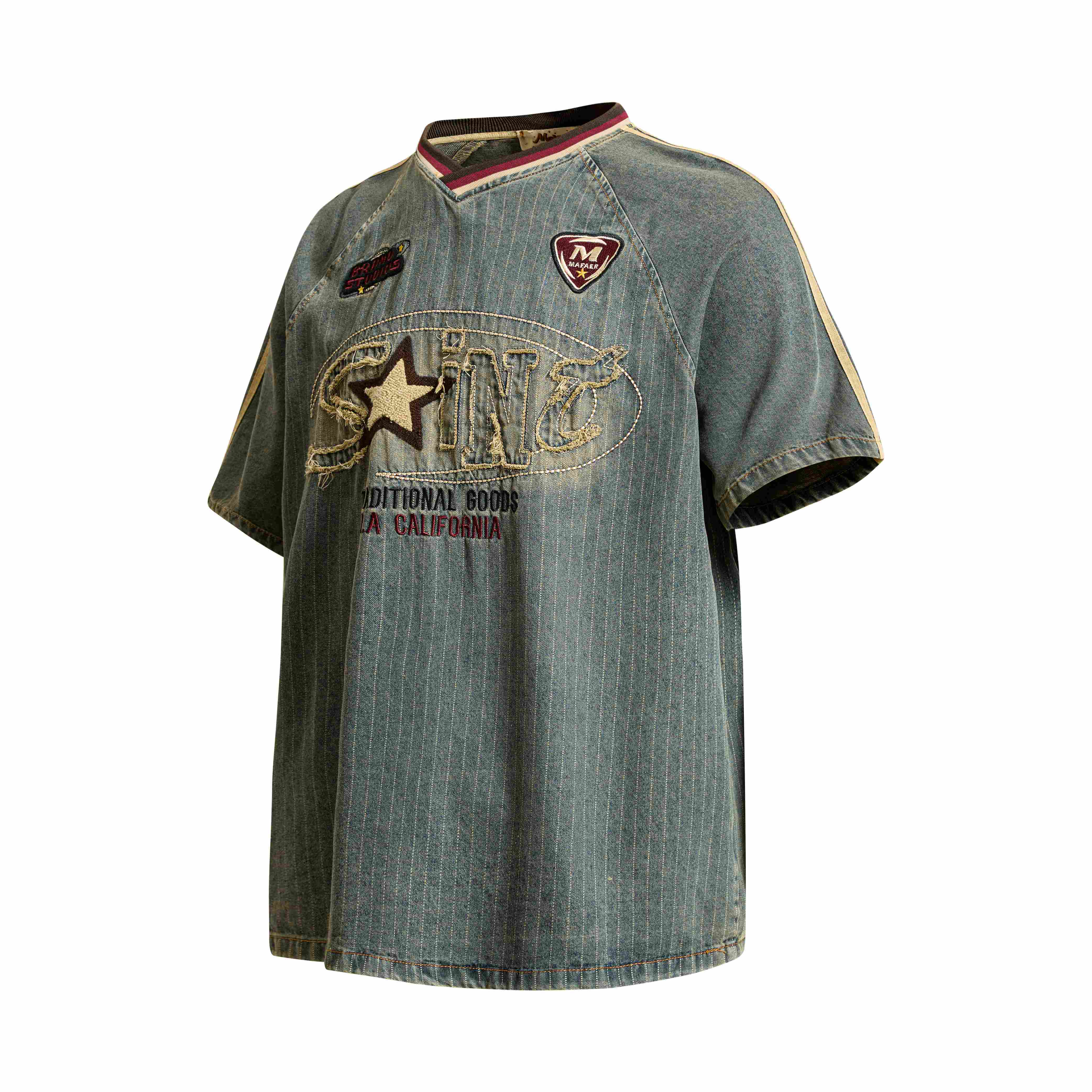 STARRVAINT “Vintage Pinstripe Sport Tee”