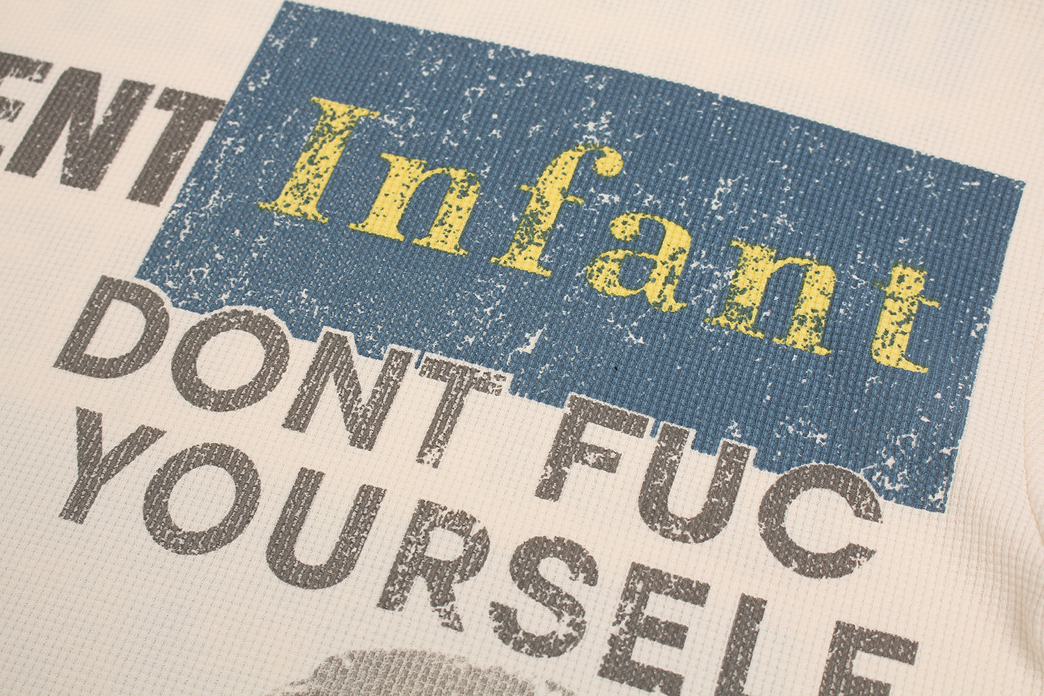 STARRVAINT “Copycat Statement Waffle Tee”