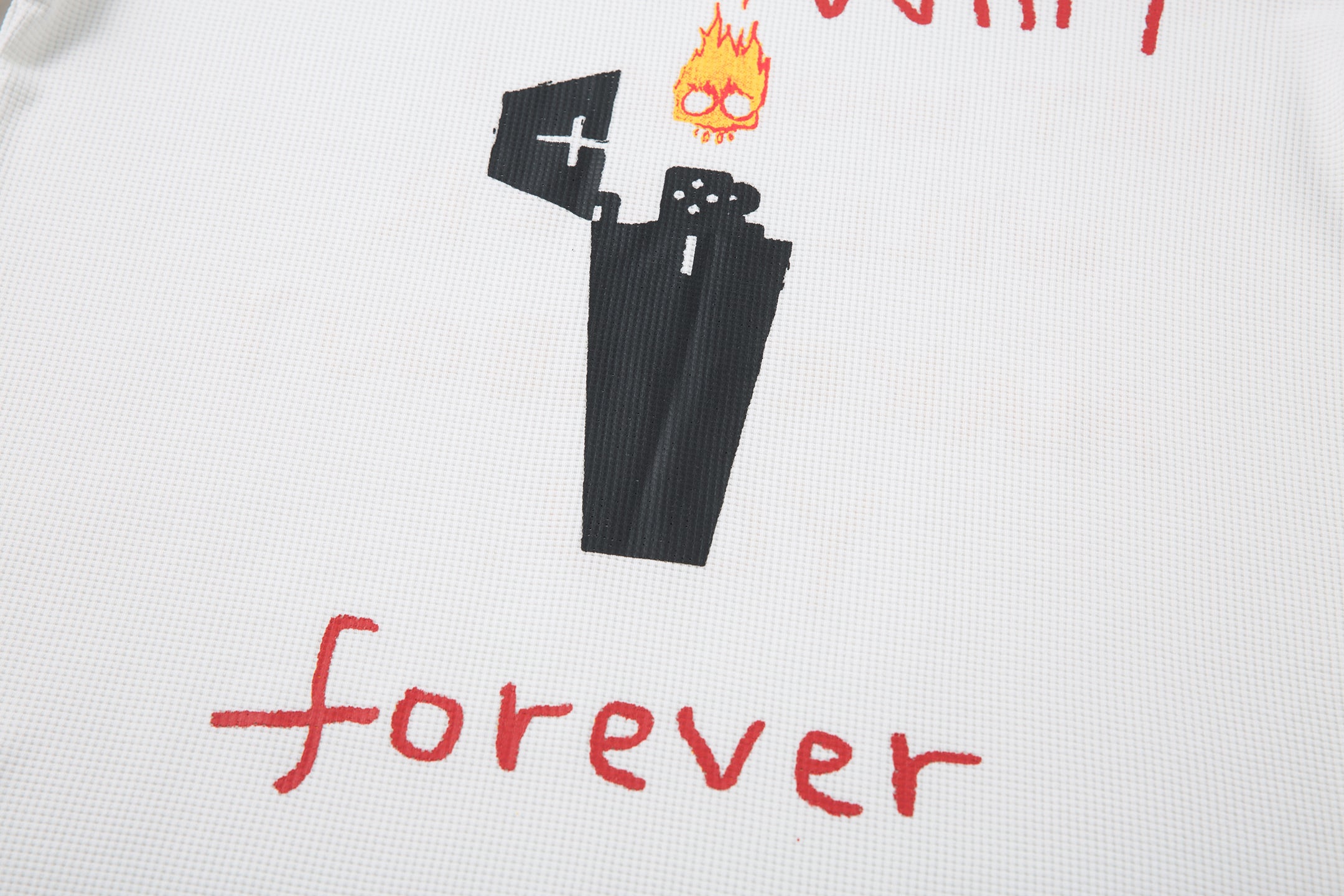 STARRVAINT Flame Doodle Emotional Graphic Long Sleeve Tee